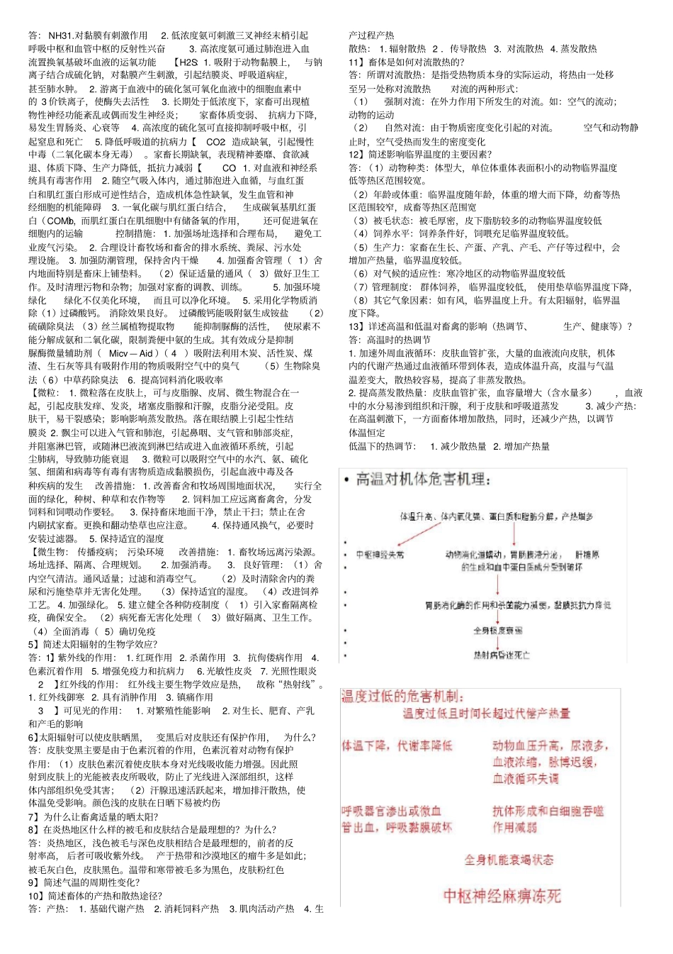 家畜环境卫生学考试题_第2页