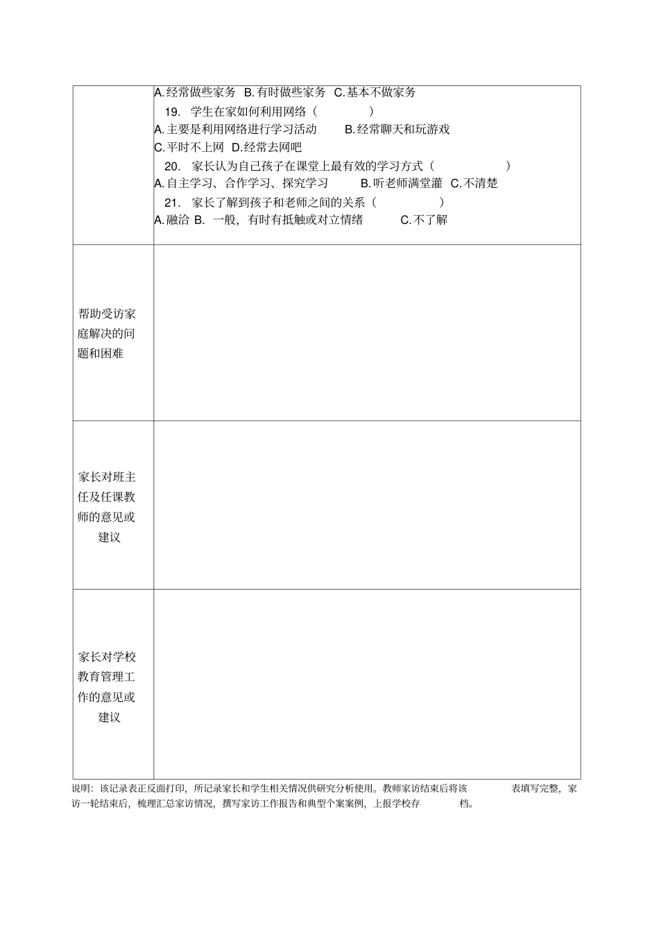 家访记录表10张_第2页