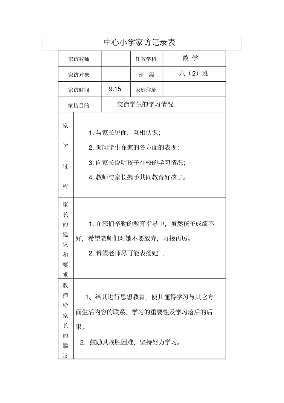 家访记录表重点讲义资料_第3页