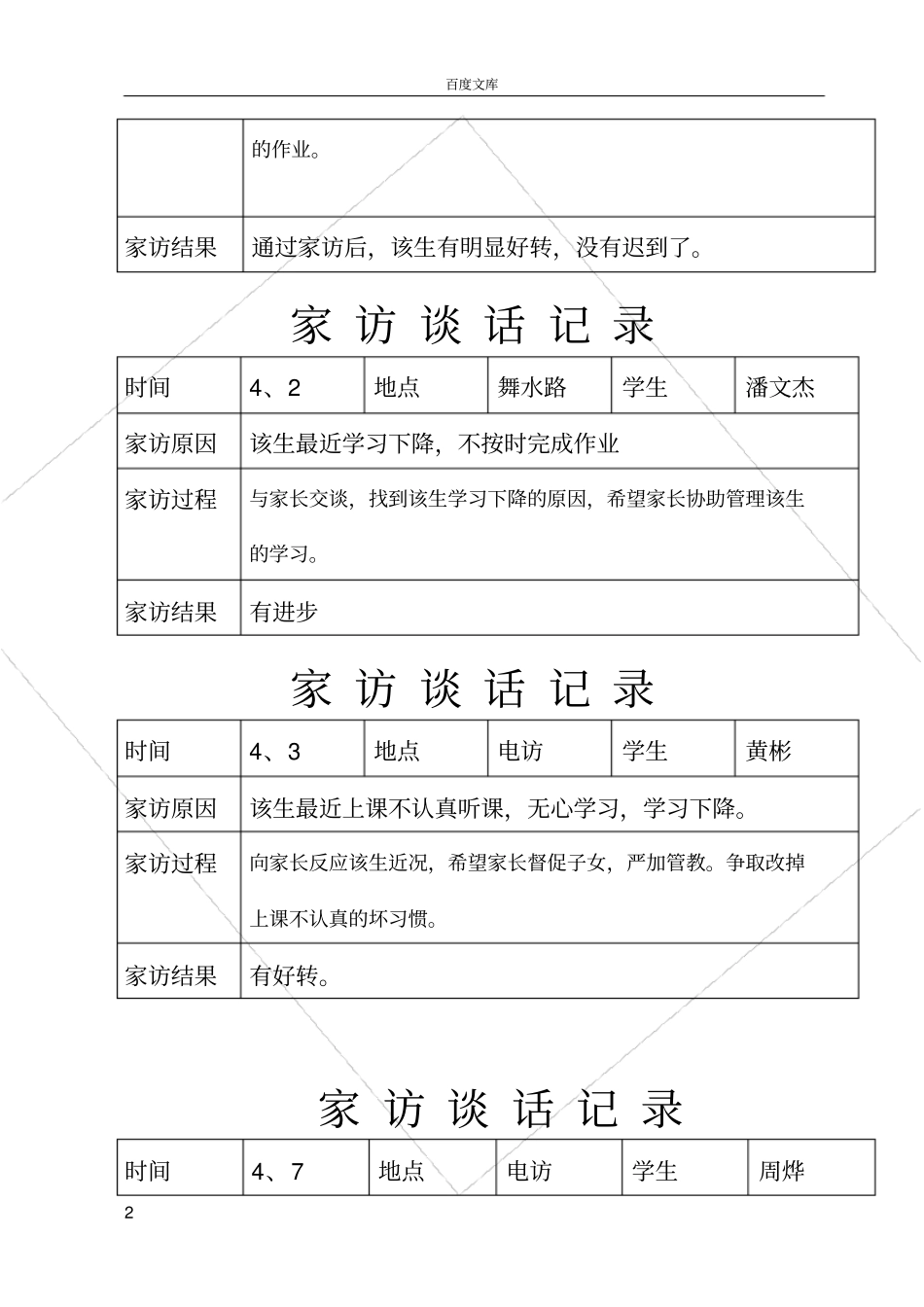 家访谈话记录_第2页