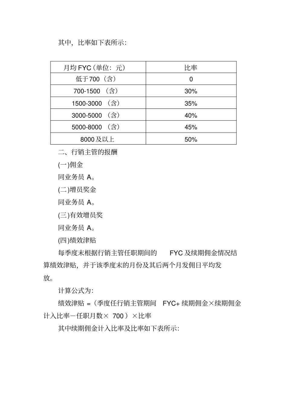 寿险营销业务人员报酬项目细则_第3页