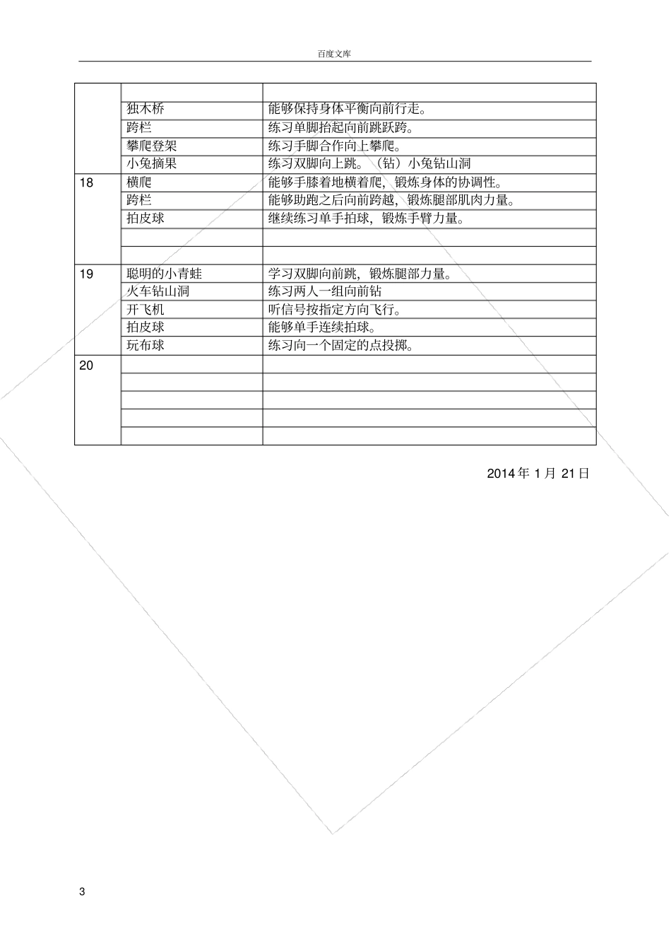 小一班幼儿体格锻炼计划表_第3页