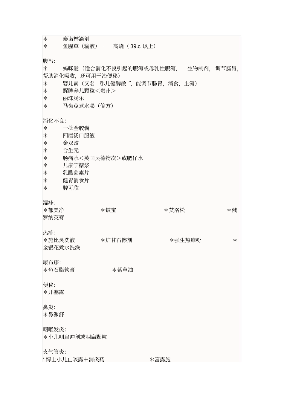 小儿常备药汇总_第3页