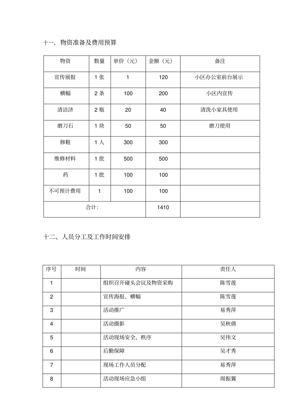小区便民服务活动方案_第3页