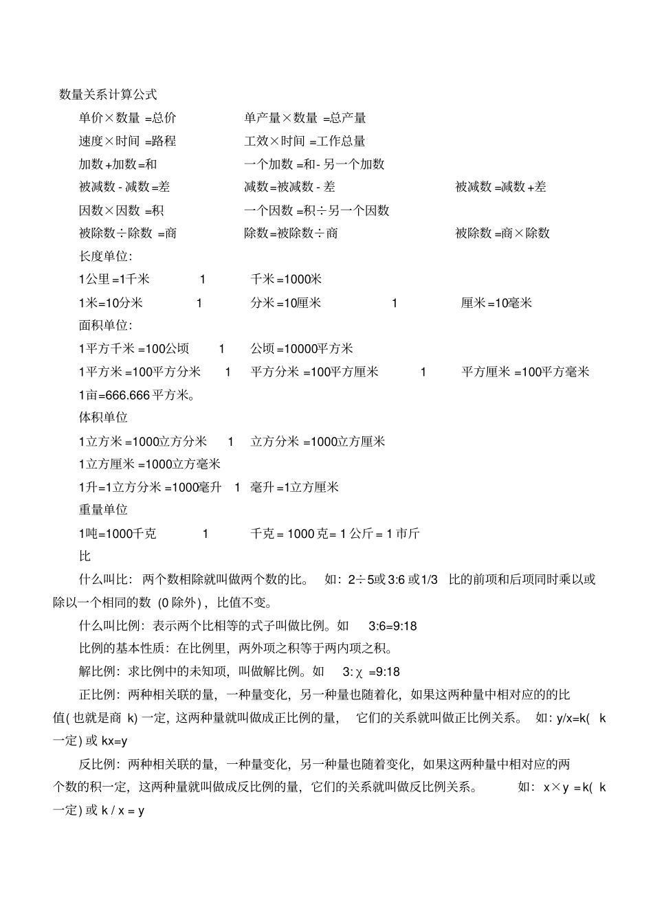 小升初数学复习重点知识点归纳_第3页