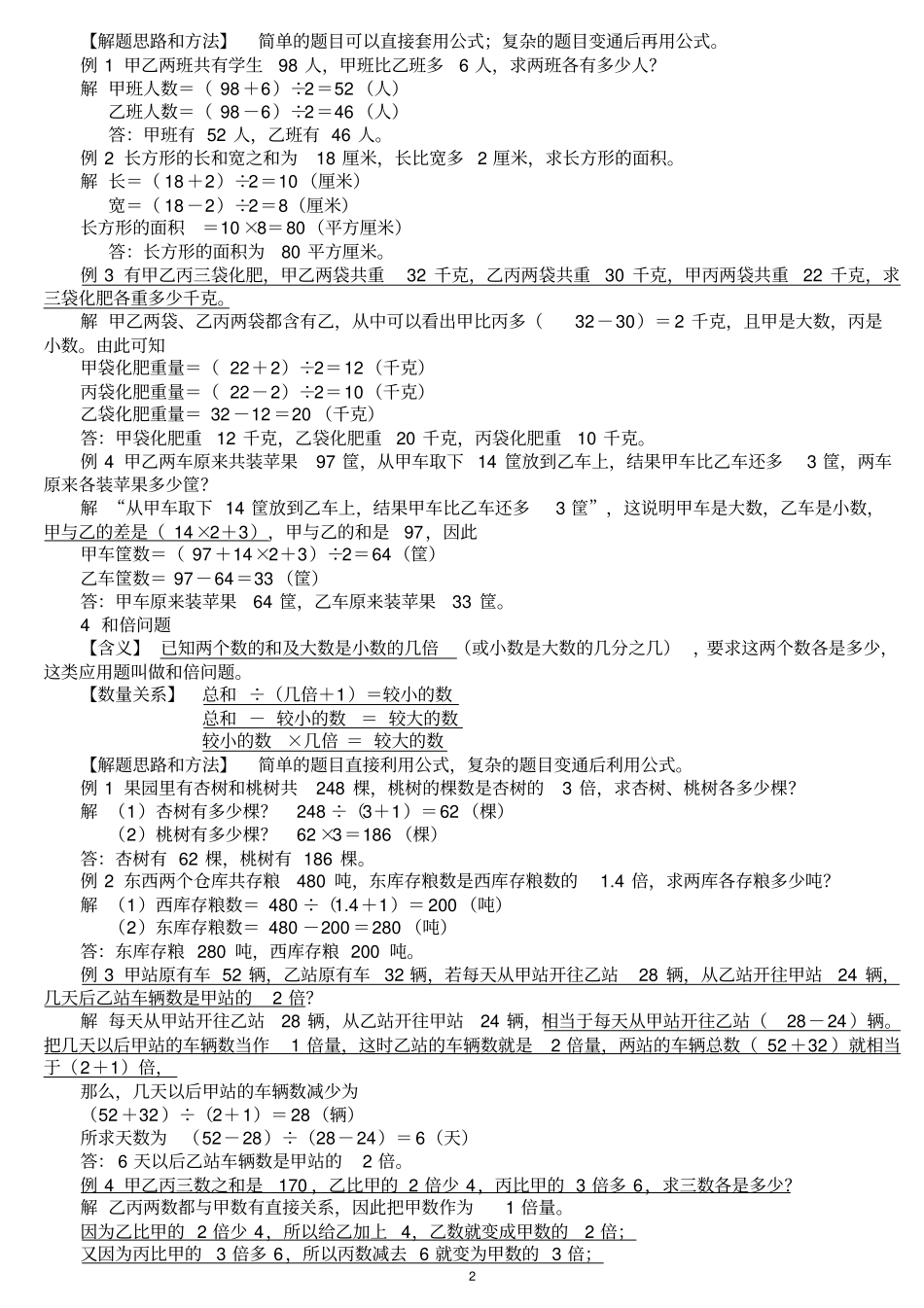 小升初数学必考应用题大全_第2页