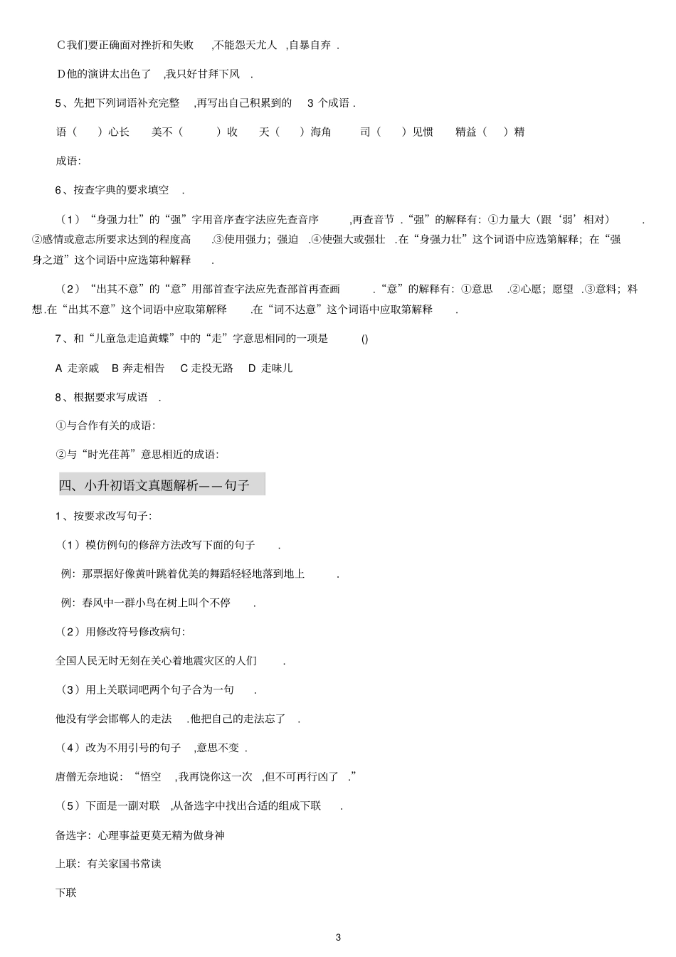 小升初语文总复习资料汇总__第3页