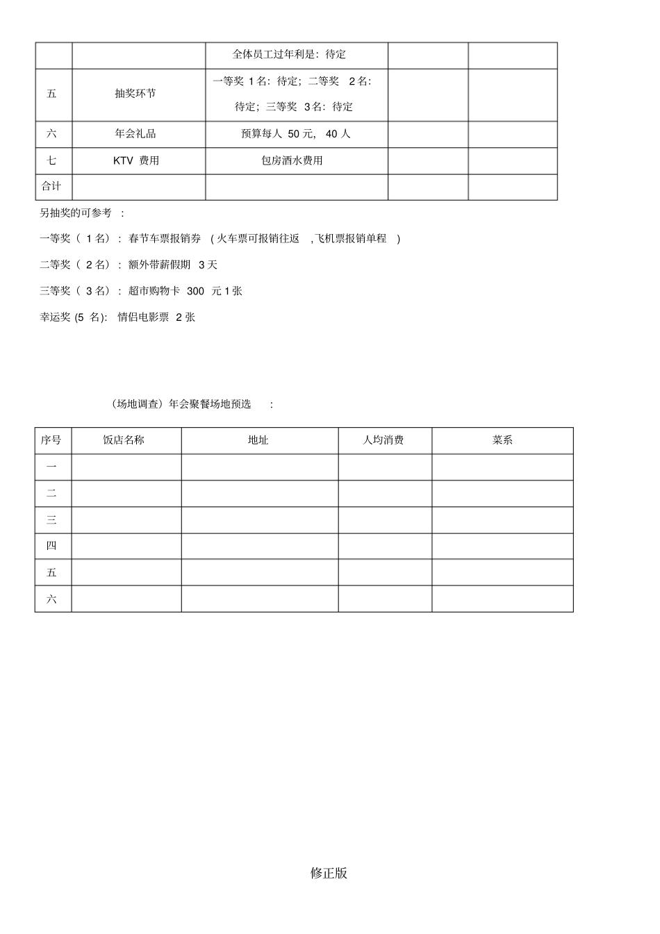 小型公司50人年会策划方案-_修正版_修正版_第2页