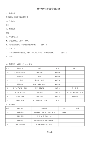 小型公司50人年会策划方案-_修正版_修正版