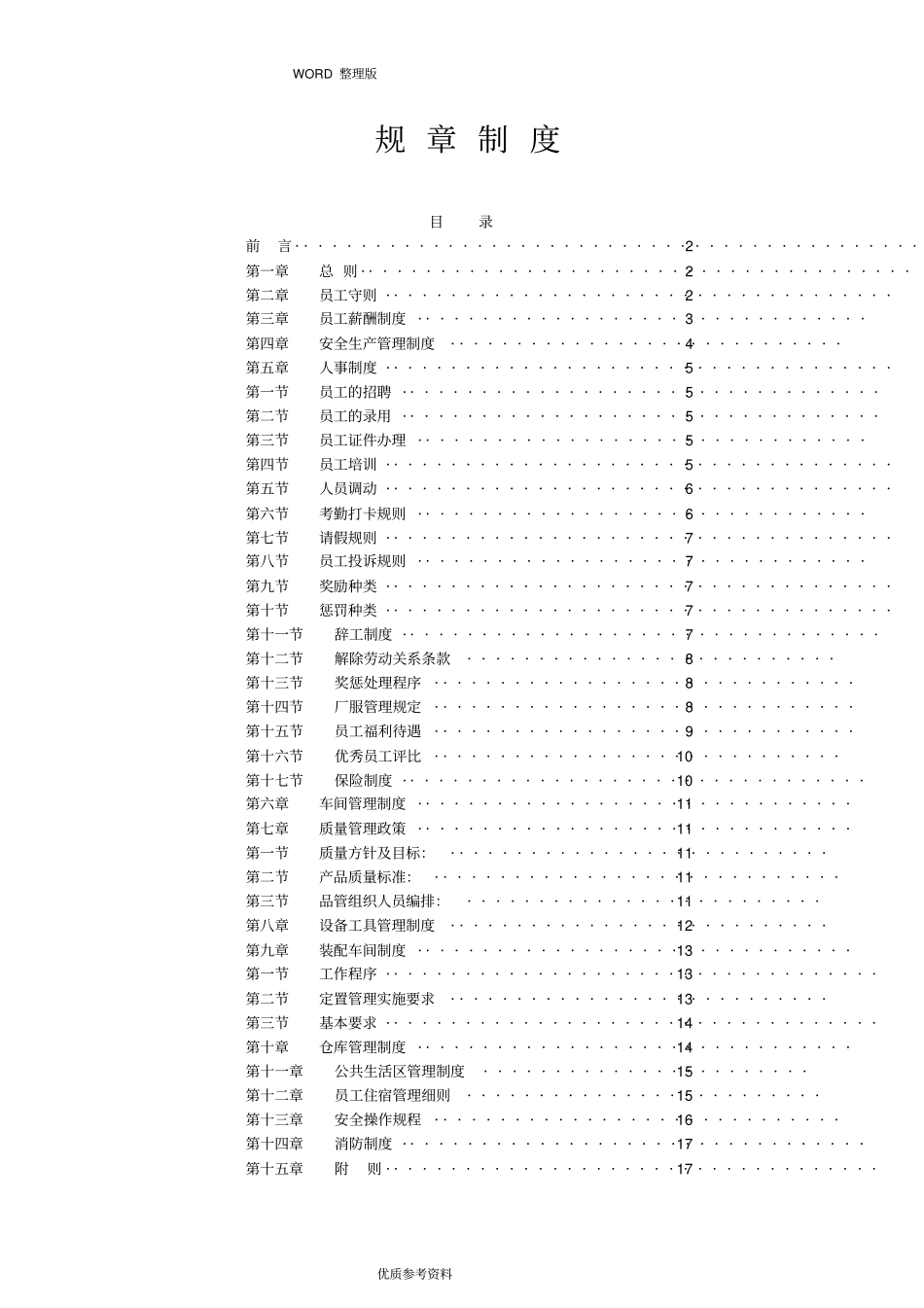 小型工厂管理规章制度完整_第1页