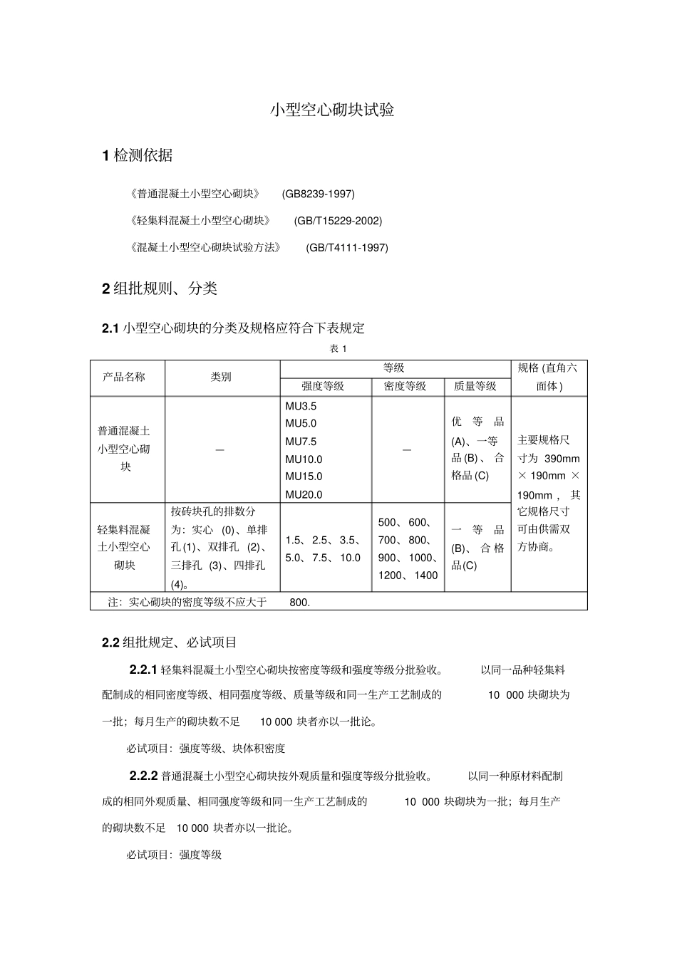 小型空心砌块试验方法_第1页