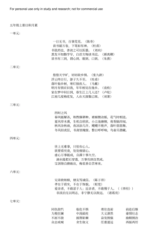 小学6年级语文日积月累