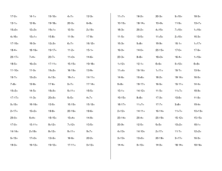 小学一年级20以内加减法打印版
