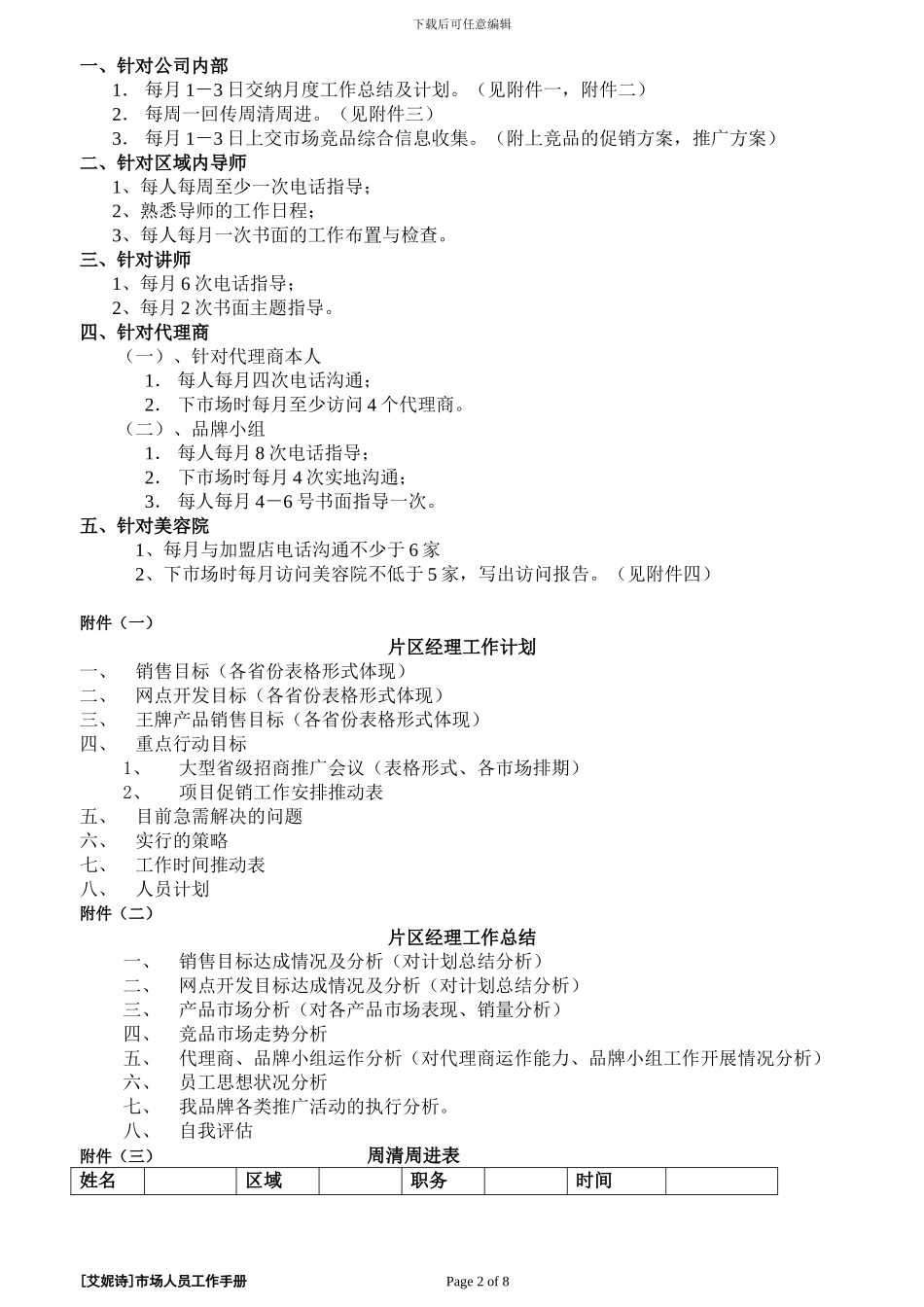 艾妮诗市场人员工作手册doc_第2页