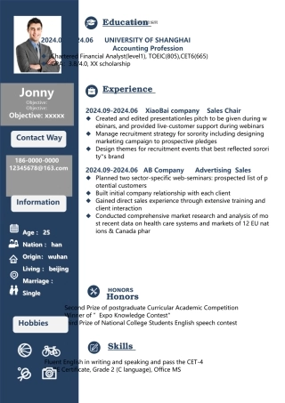 英文简历模板189