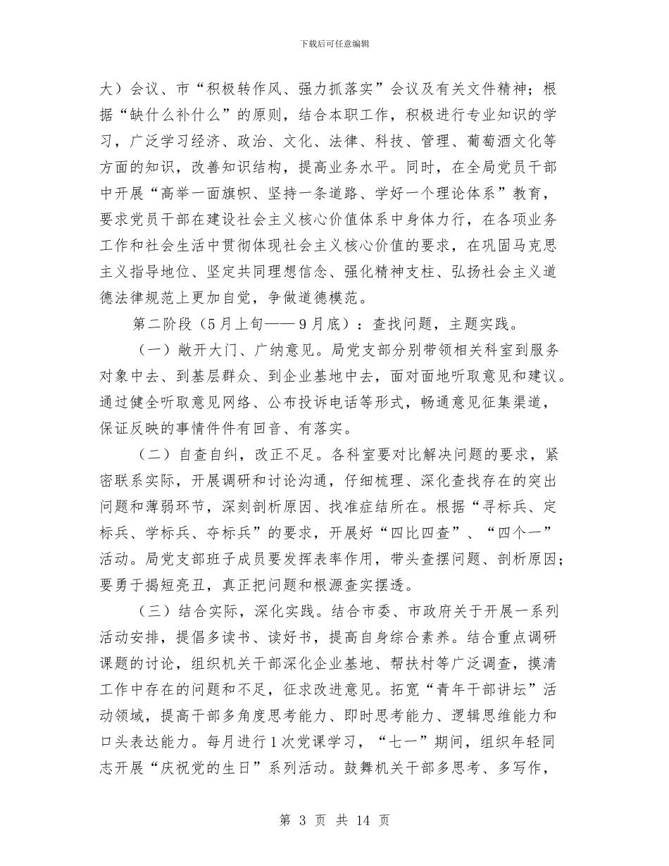 葡萄酒局作风建设实施方案与董事年度会工作报告汇编_第3页