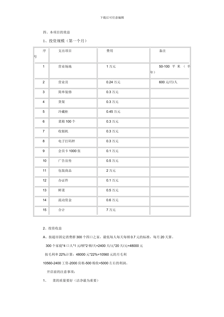 蔬果自选便利店前期准备_第3页