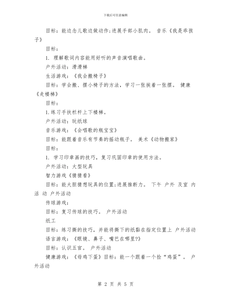 行政人事专员周工作计划表与行政人事专员工作计划例文汇编_第2页