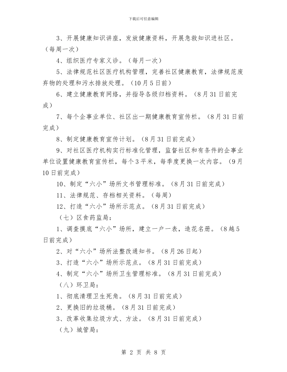 街道连片创建示范点工作方案与街道防灾减灾综合演练方案汇编_第2页