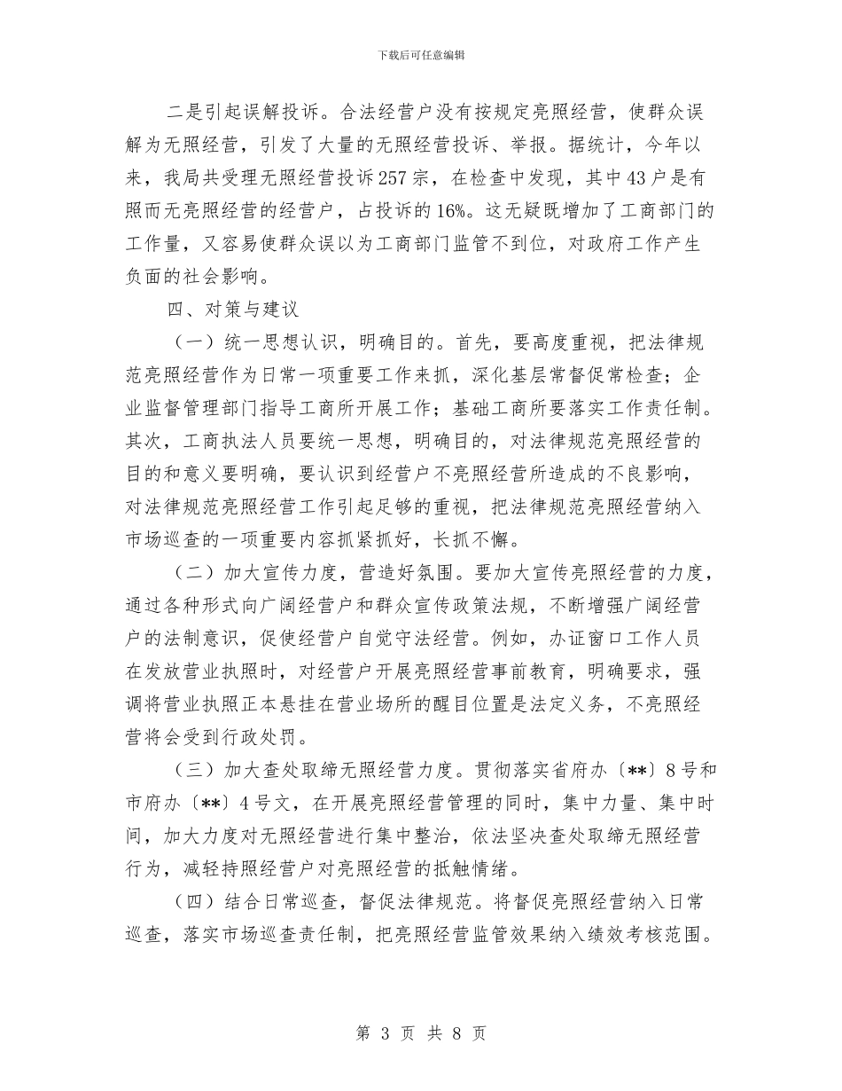 规范亮照经营工作心得体会与规范办学行为工作专项检查自查报告汇编_第3页