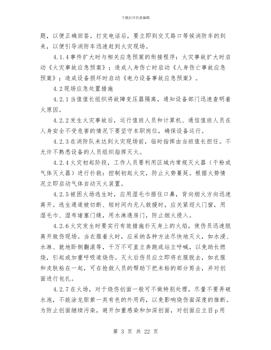 计算机房火灾事故现场处置方案与认真落实农业经济发展计划与规划汇编_第3页