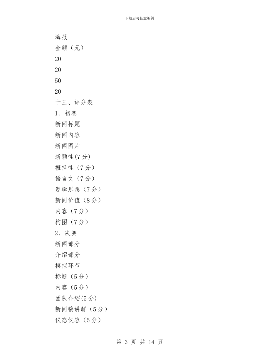 记者策划书模板与讲文明树新风主题黑板报评比活动方案汇编_第3页