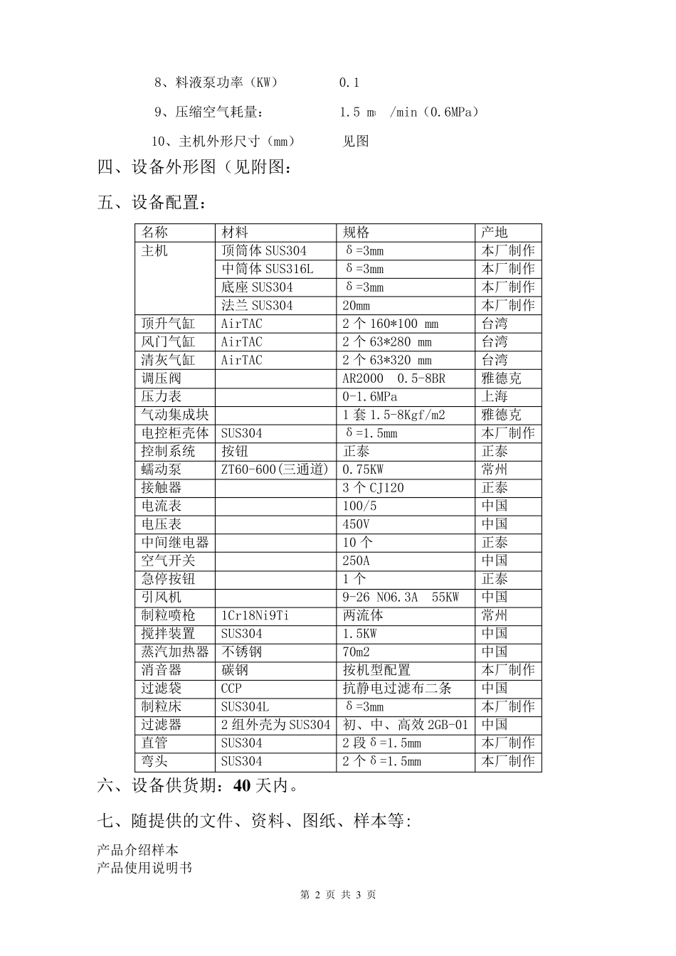 FL-500型沸腾制粒机_第2页
