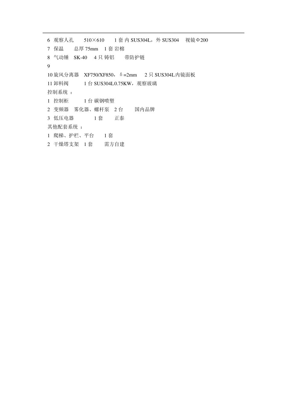 LPG-150型 蛋白质粉离心喷雾干燥机_第3页