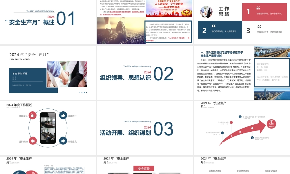 2024安全生产月活动总结汇报模板