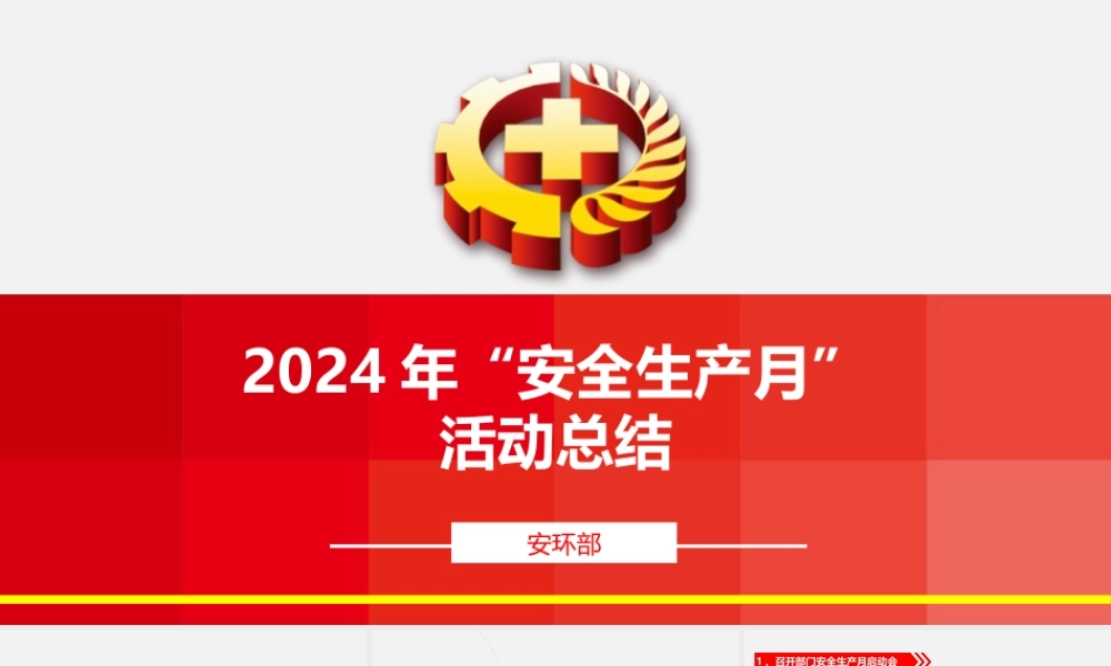 2024年安全生产月活动总结 (完整)