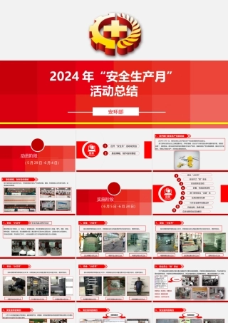 2024年安全生产月活动总结 (完整)