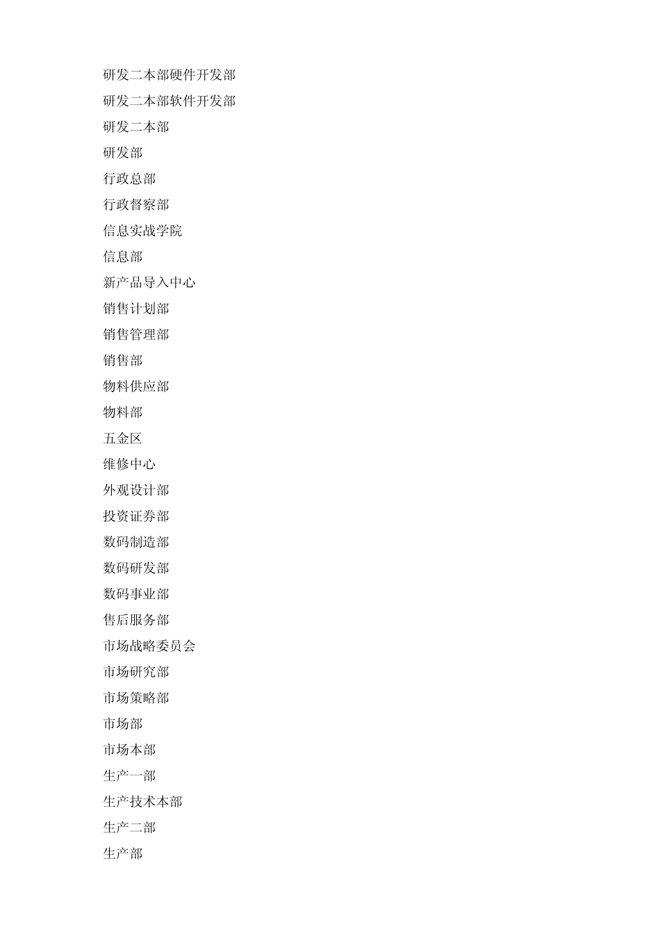 中英文对照：企业部门和职务的翻译_第2页