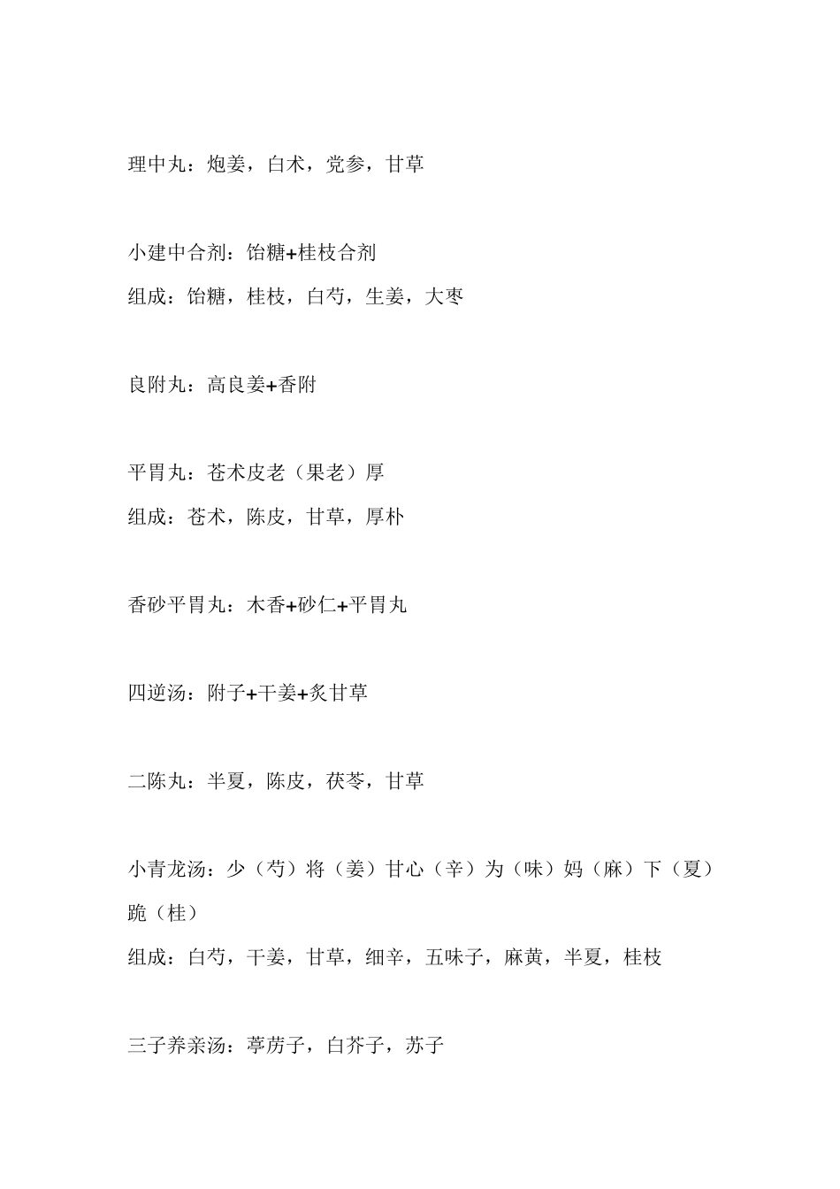 中药专业知识二常用中成药组成(闫敬之口诀)_第2页