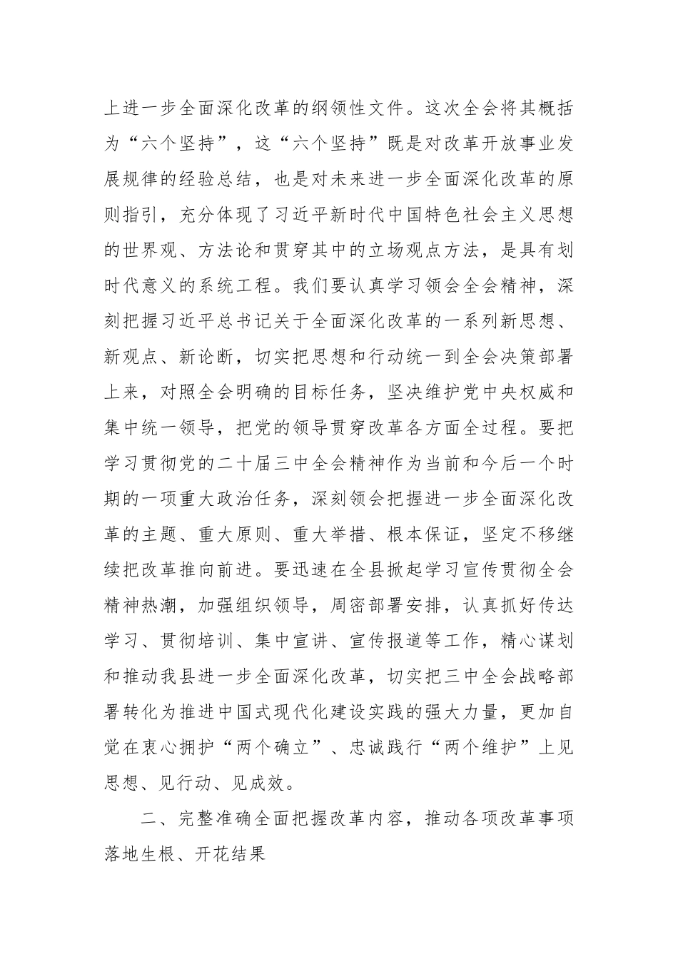 理论中心组学习党的二十届三中全会精神的研讨发言_第2页