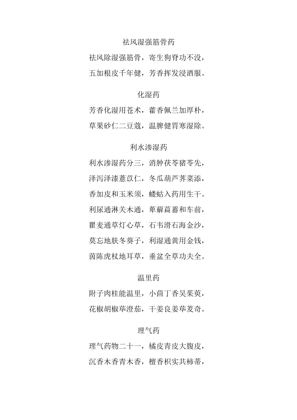 中药功效分类歌诀_第3页
