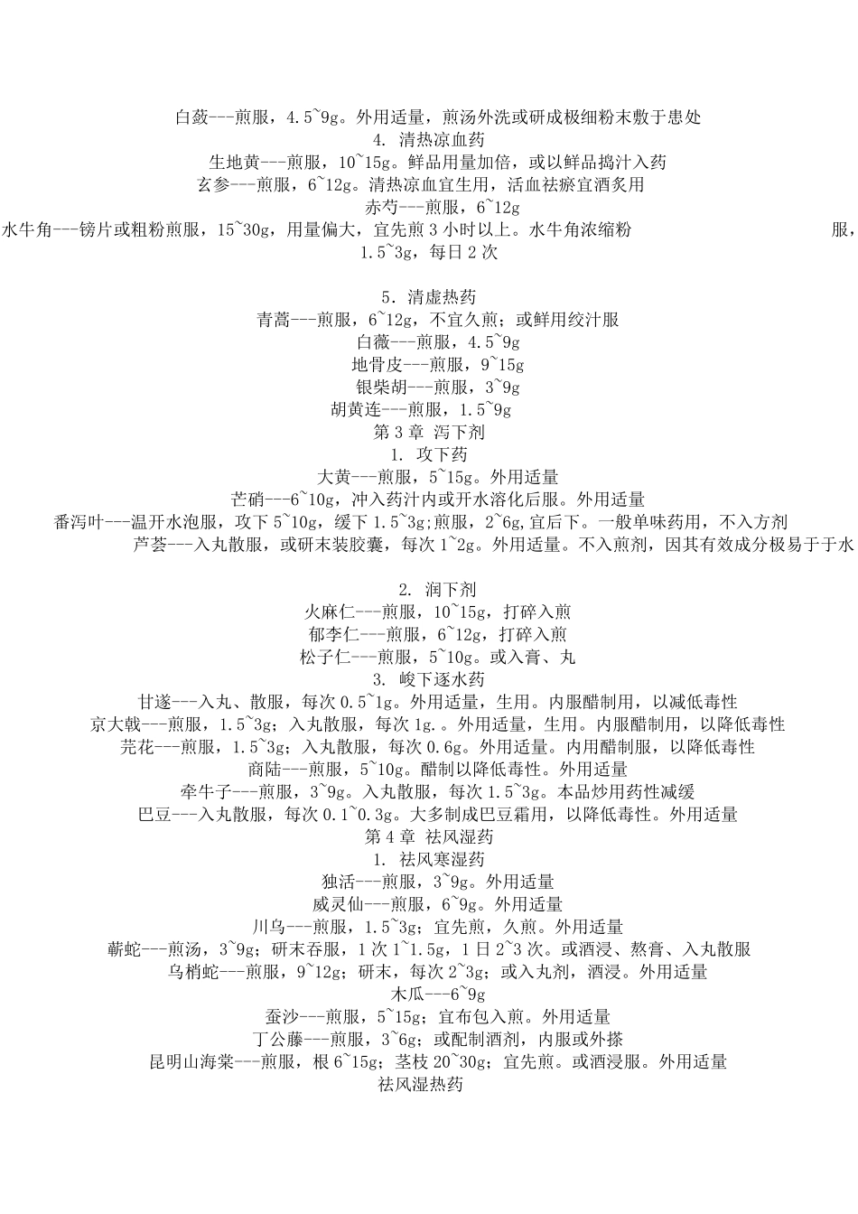 中药常用药用法用量_第3页