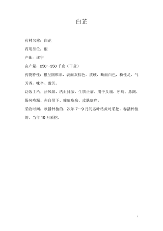 中药材品种介绍