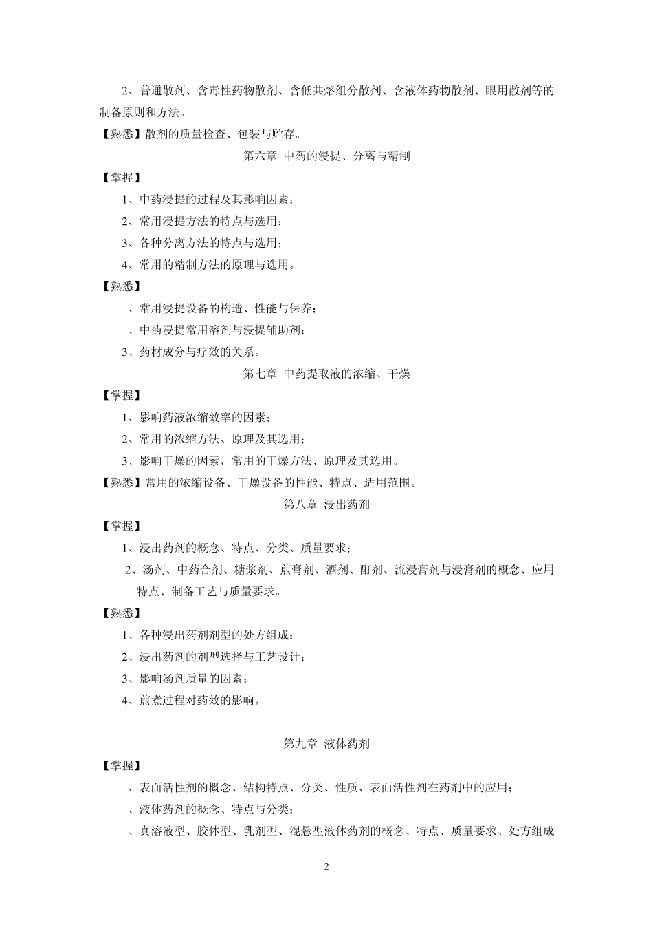 中药药剂学复习第二版_第2页