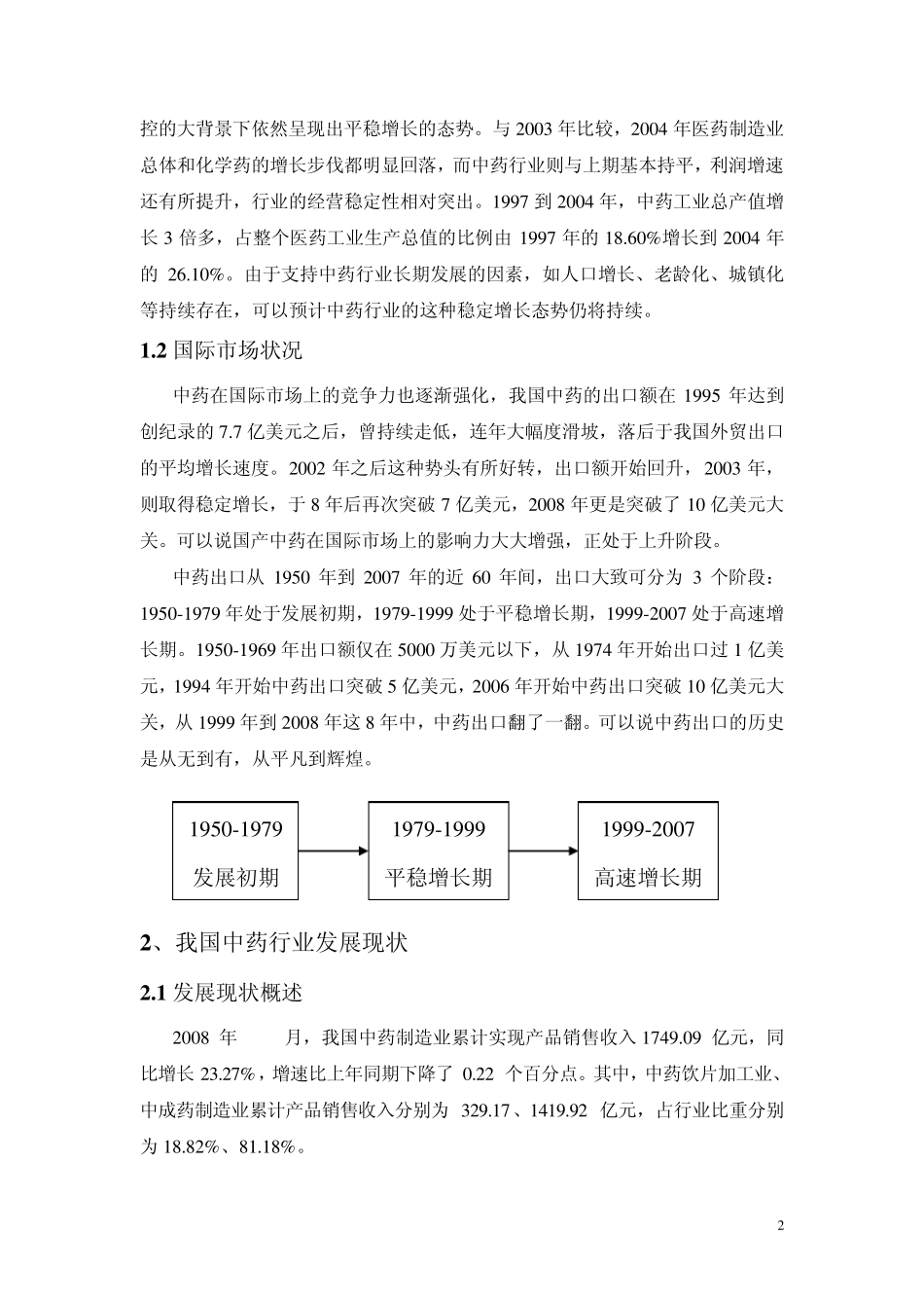中药行业发展报告_第2页