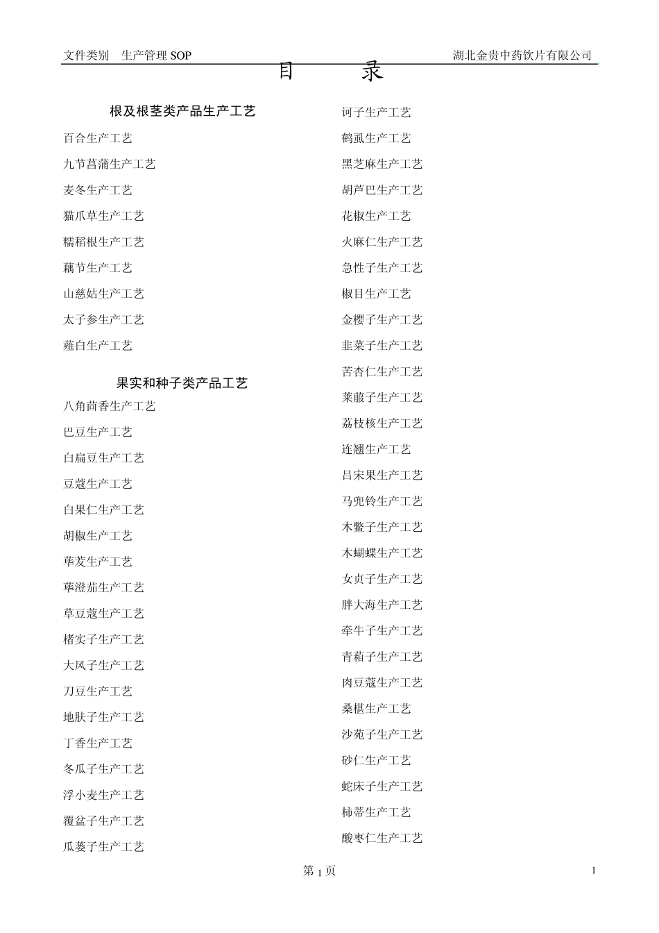 中药饮片净制生产工艺_第1页