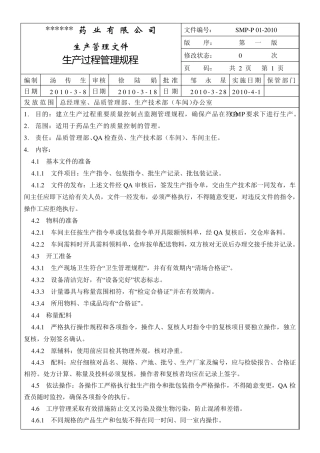 中药饮片批生产记录