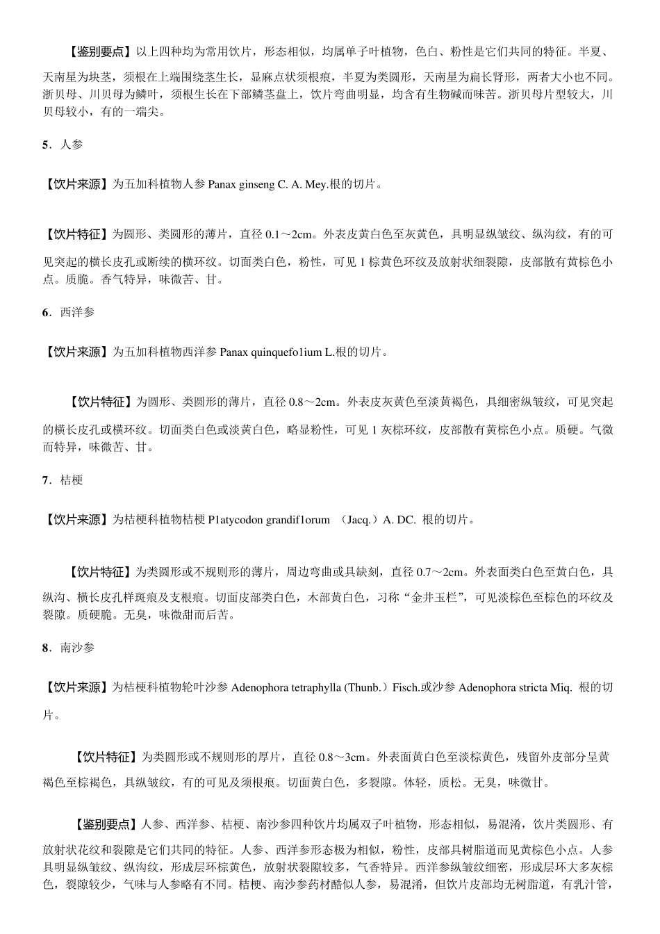 中药饮片鉴别_第2页