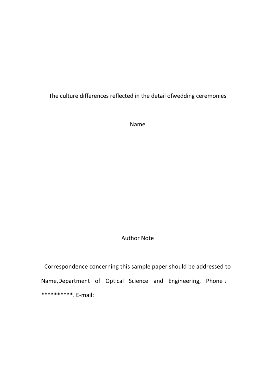 中西婚礼文化差异英文版_第1页