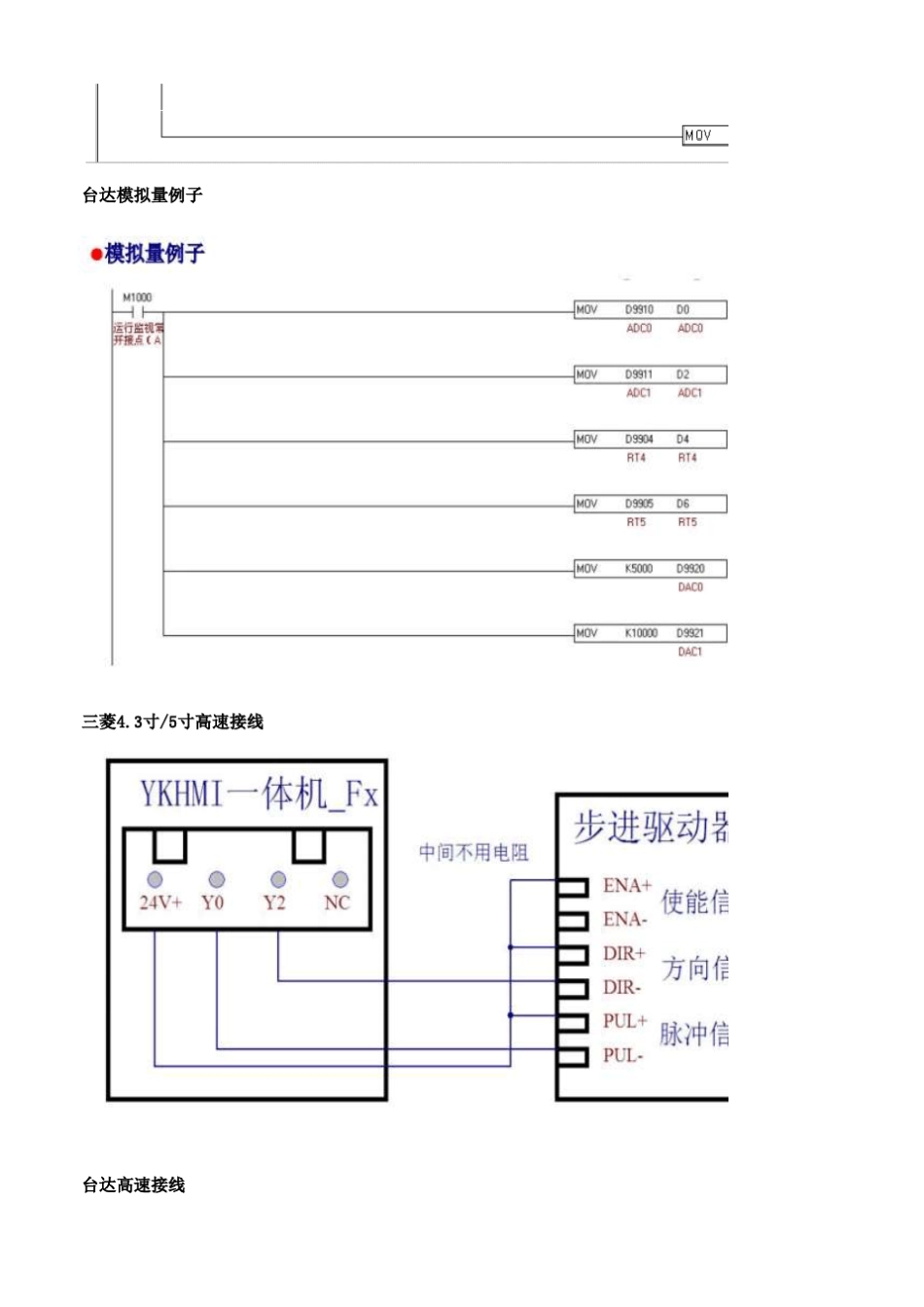 中达优控PLC触摸屏一体机说明书及详细参数_第3页