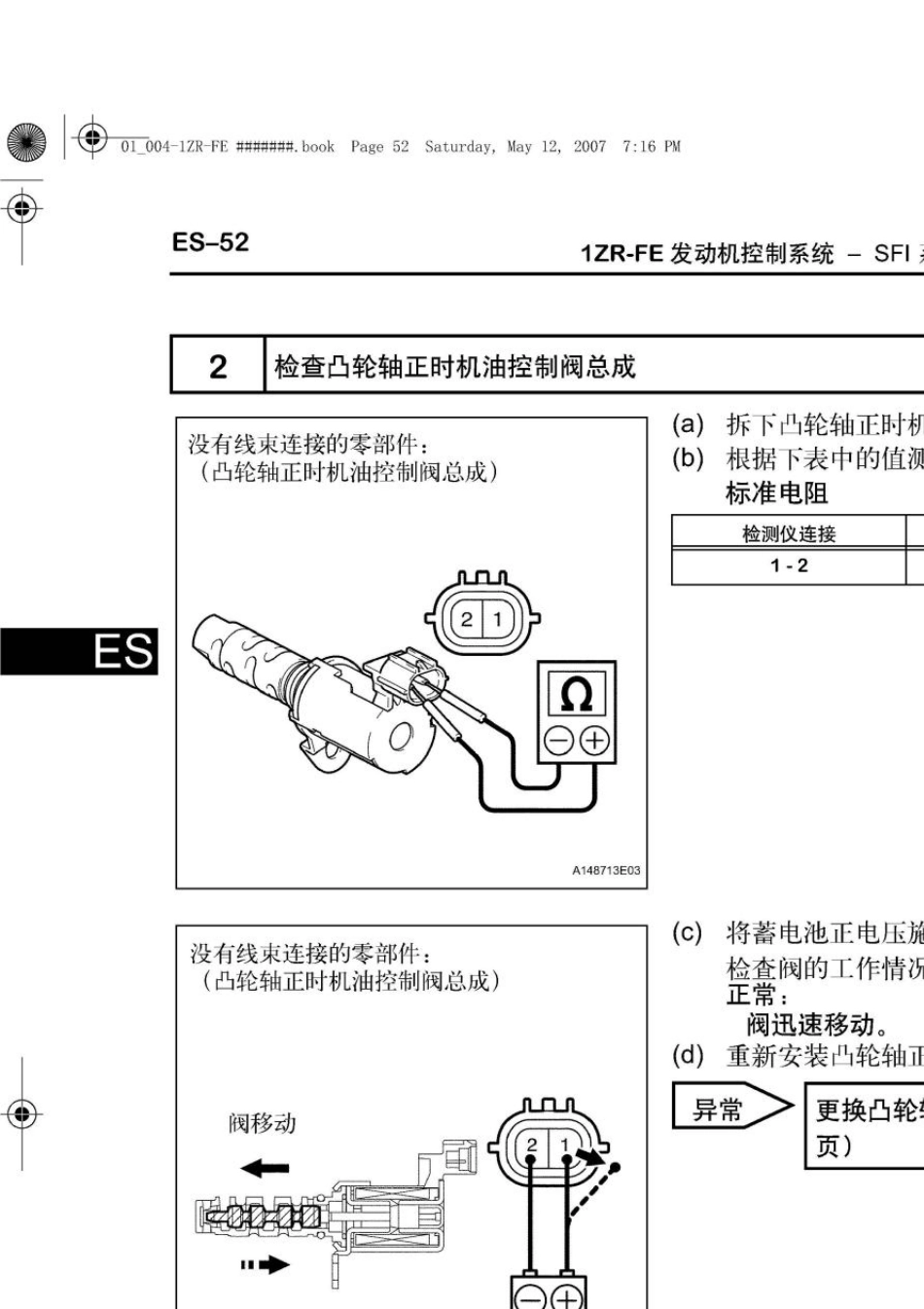 丰田卡罗拉1ZRFE发动机维修手册故障诊断手册2_第2页