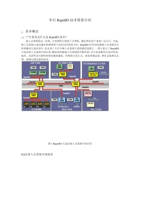 串行RapidIO技术介绍