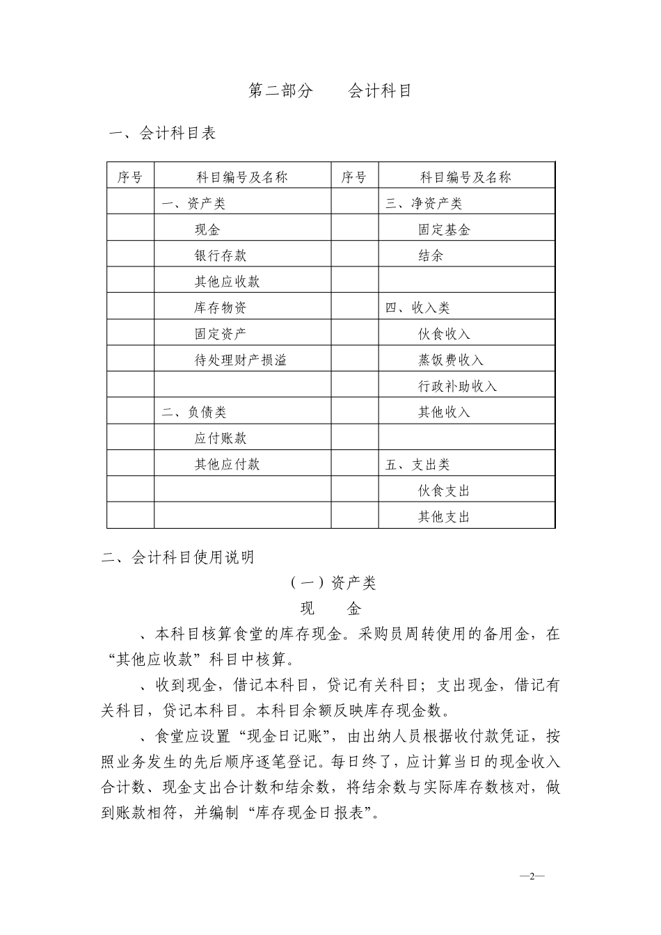 临安市中小学(幼儿园)食堂会计核算办法_第2页