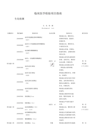 临床医学检验项目指南