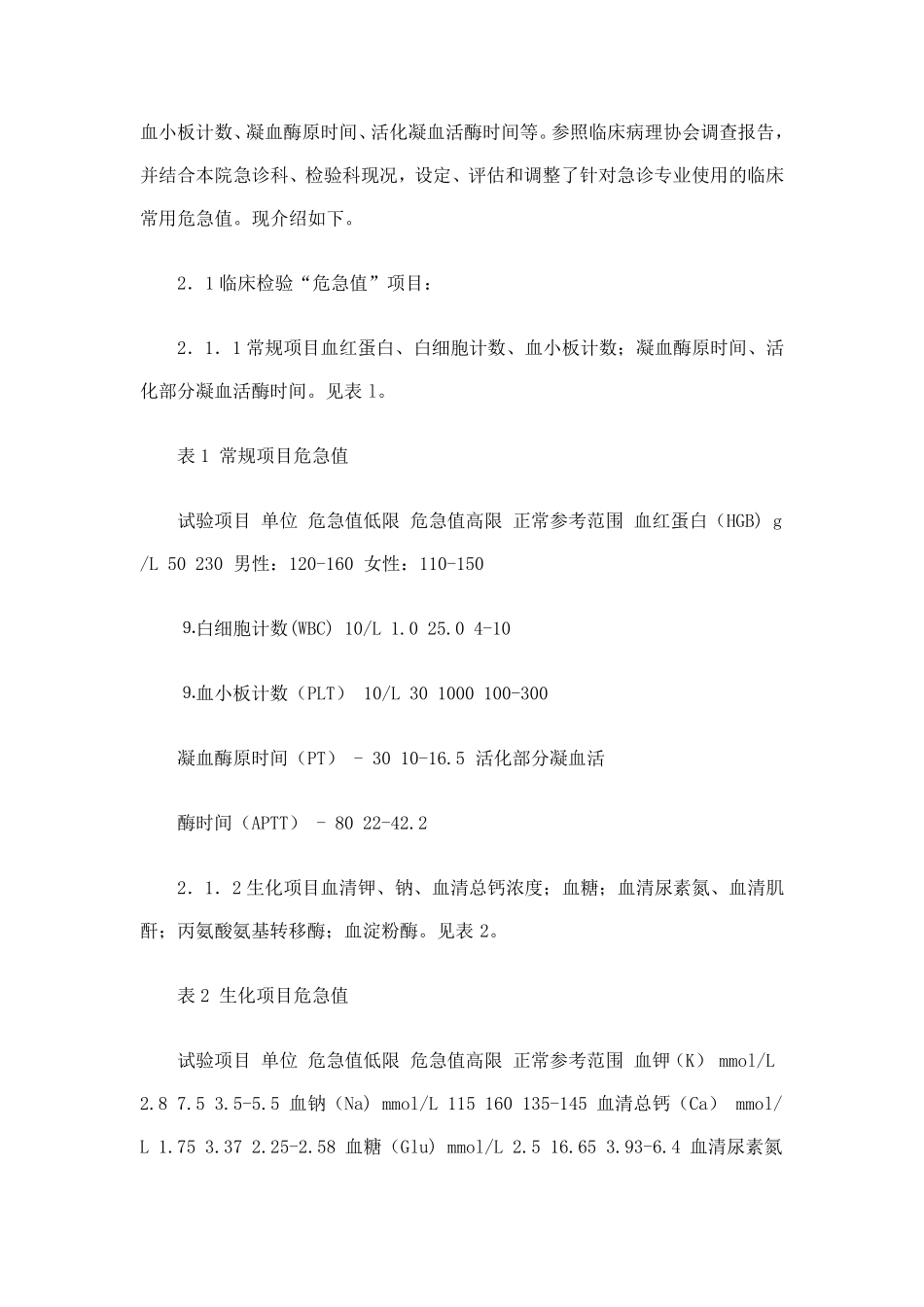 临床危急值的概念和意义_第2页