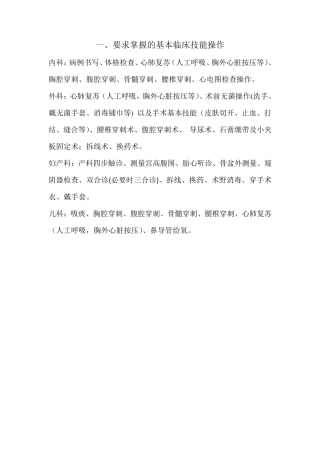 临床技能操作手册